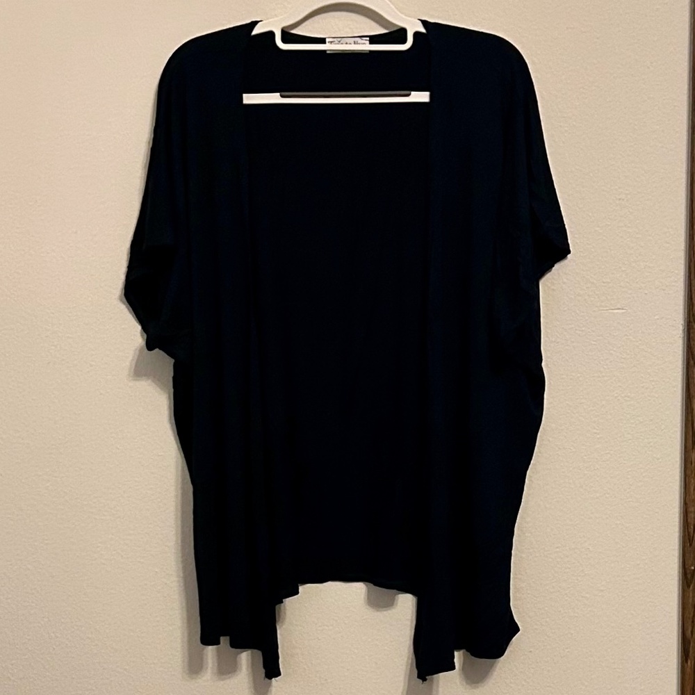 NWOT, FREE TO LIVE Women’s Open Black Cardigan, Size Small